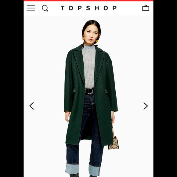 topshop relaxed coat